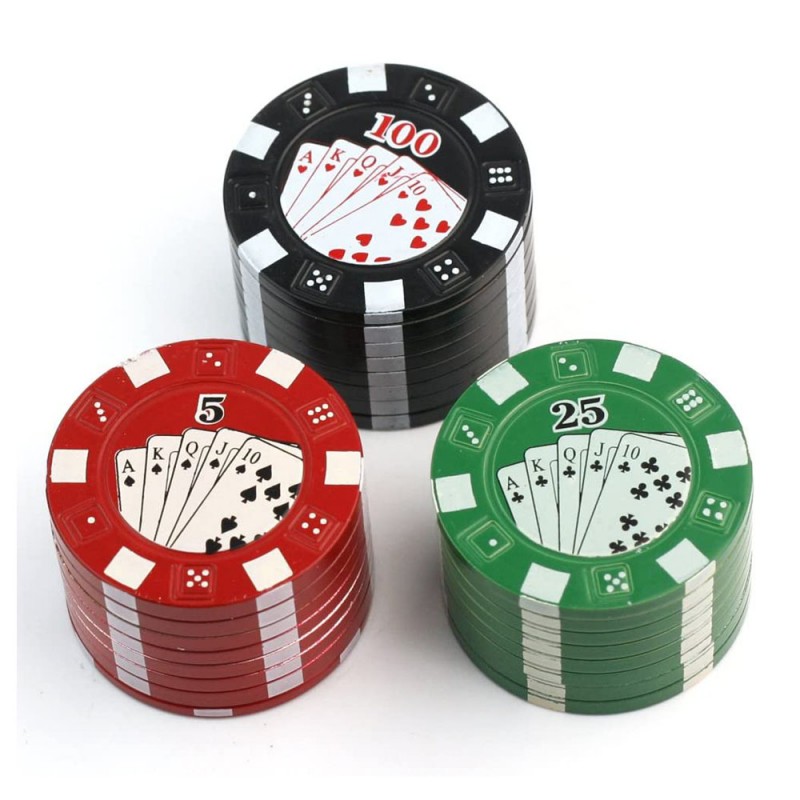 Grinder Polinizador Ficha Poker 42mm
